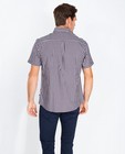 Hemden - Donkerblauw ruitenhemd, comfort fit