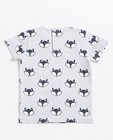 T-shirts - Lichtgrijs T-shirt met vossenprint