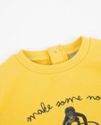 Sweats - Gele sweater met grappige print
