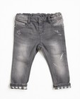 Grijze jeans met print - null - JBC