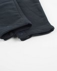 Pantalons - Zwarte jersey salopette, biokatoen