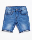 Shorts - Jeansshort van sweat denim