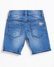 Shorts - Jeansshort van sweat denim