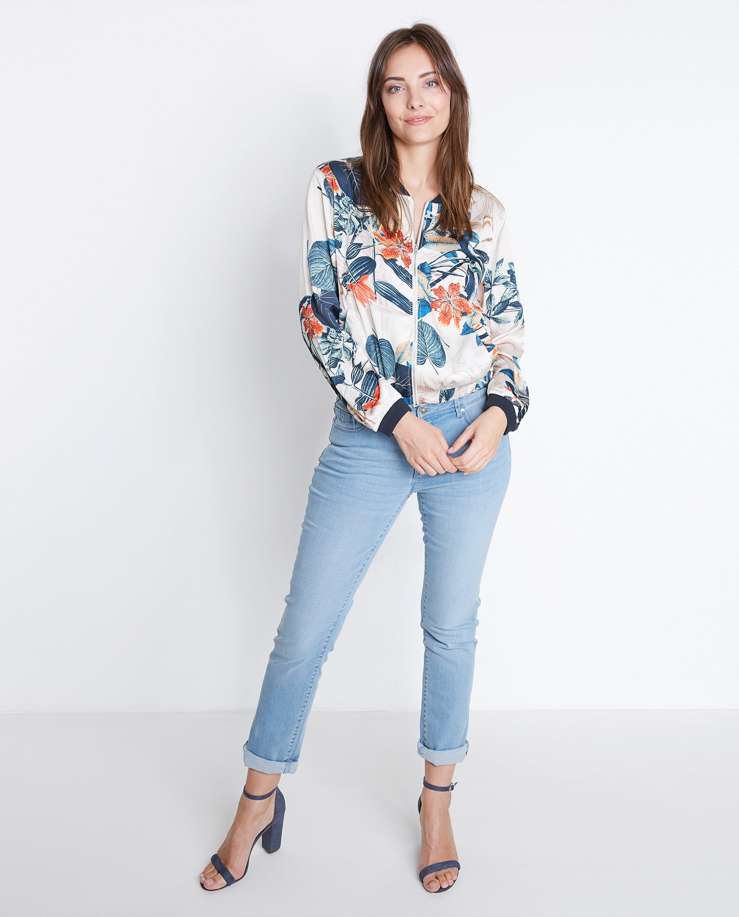 Bomberjas met florale print - null - Sora