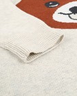 Pulls - Zandkleurige trui met berenprint