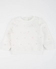 Roomwitte sweater met bloemetjes - null - JBC