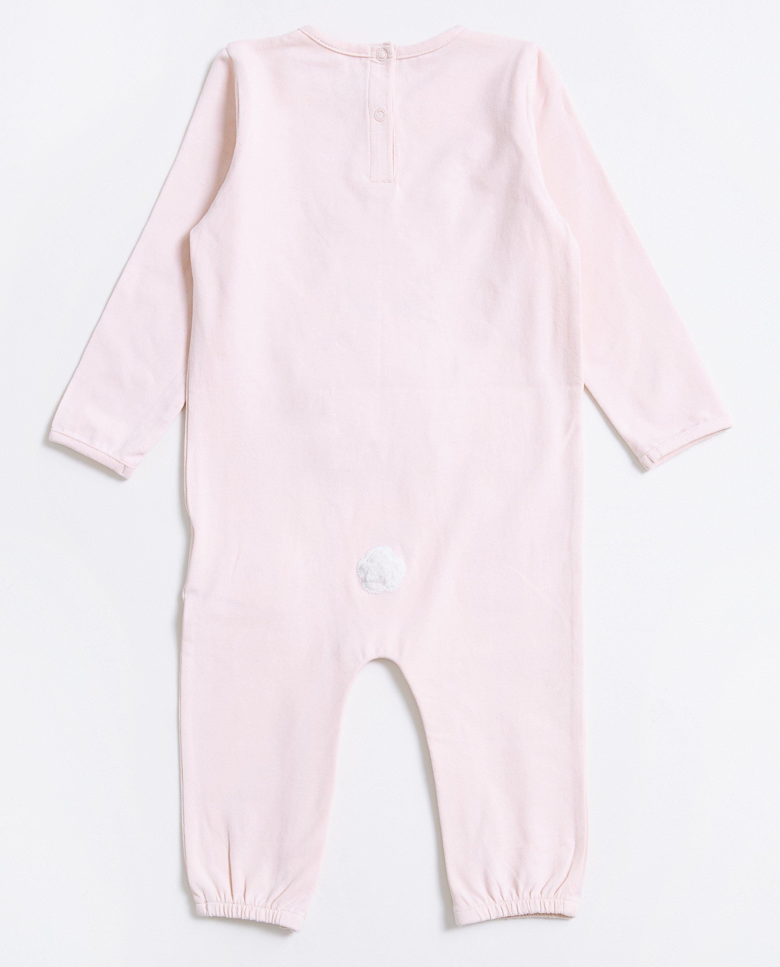 Nachtkleding - Lichtroze pyjama met konijn