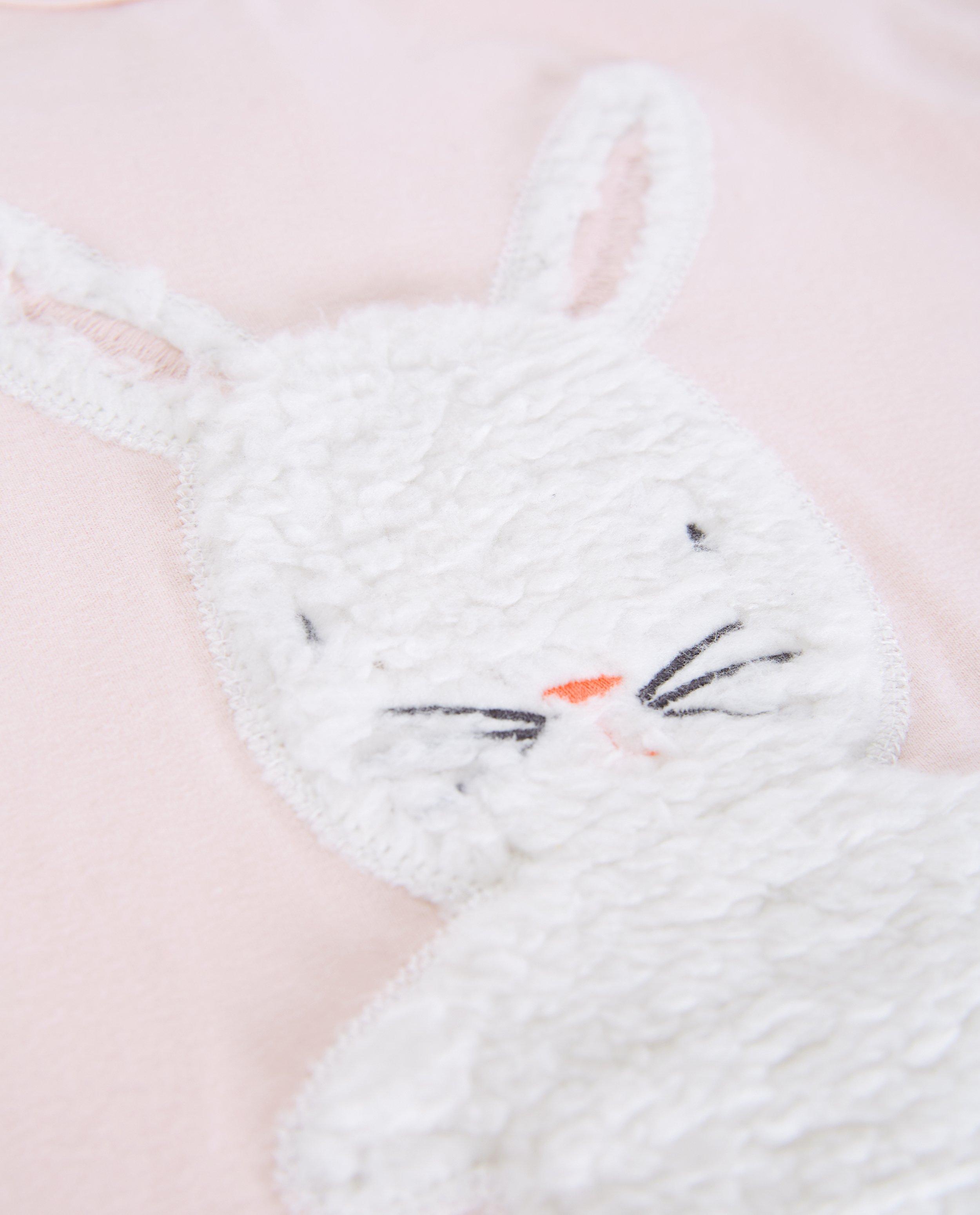 Nachtkleding - Lichtroze pyjama met konijn