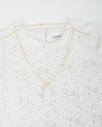 T-shirts - Wit T-shirt met gouden glitterprint