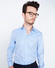 Hemden - Lichtblauw gestreept hemd, slim fit