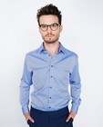 Chemises - Blauw hemd met fijne structuur