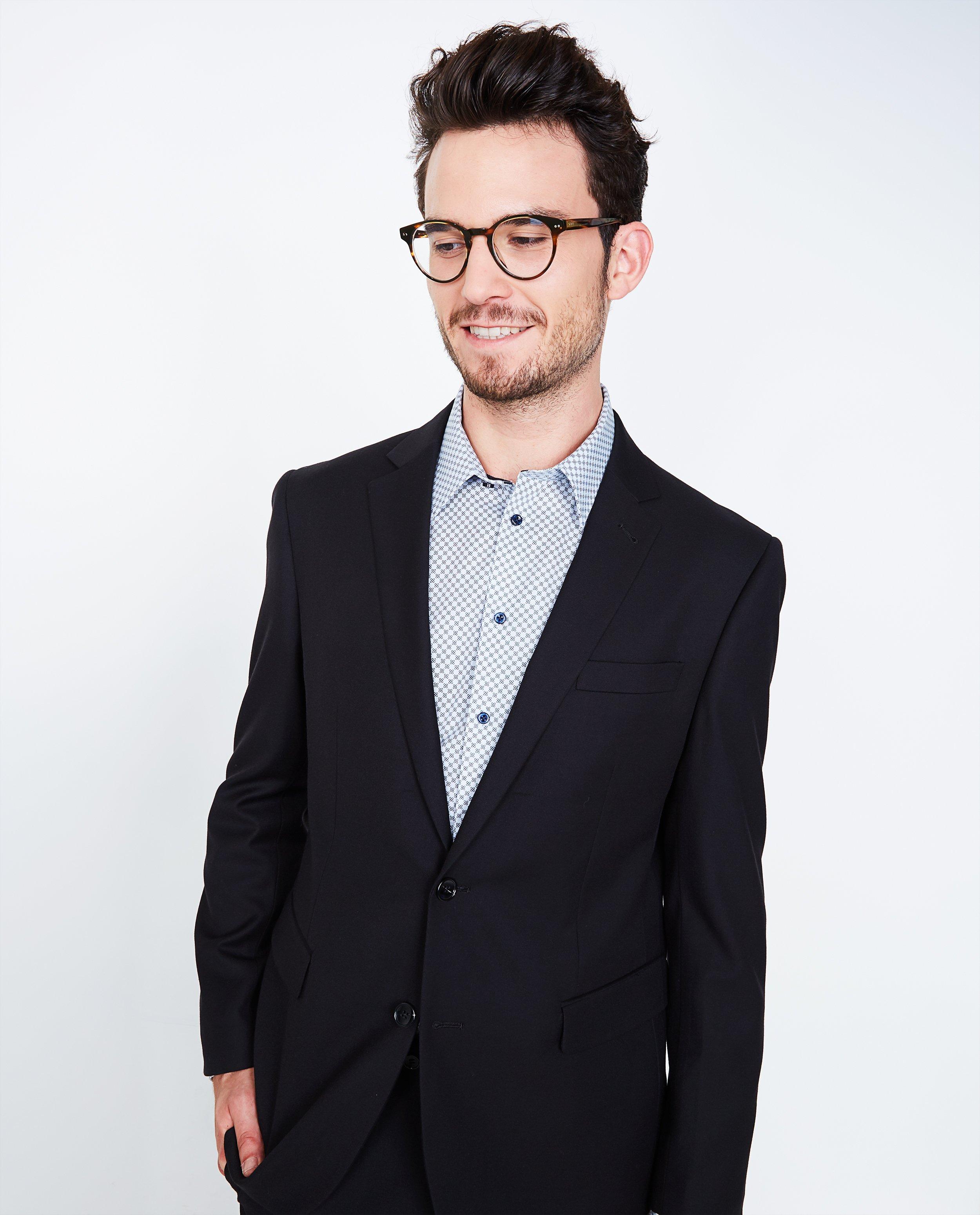 Blazers - Zwarte geklede blazer