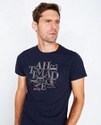T-shirts - Marineblauw T-shirt van biokatoen