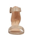 Schoenen - Goudkleurige sandalen met sleehak