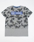 Grijs T-shirt met camouflageprint - null - JBC