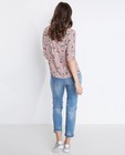 Chemises - Oudroze blouse met bold bloemenprint