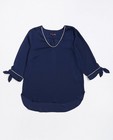 Chemises - Marineblauwe crêpe blouse 