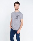 Grijs gemêleerd T-shirt, comfort fit - null - Tim Moore