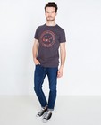 Donkergrijs T-shirt met berenprint - null - Tim Moore