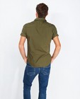 Hemden - Kaki cargohemd met patches
