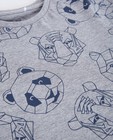 T-shirts - Wit T-shirt met dierenprint BESTies