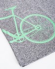 T-shirts - Grijs T-shirt met fietsprint