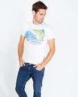 T-shirts - Wit T-shirt met print, slim fit