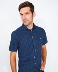 Hemden - Donkerblauw hemd met pijltjesprint
