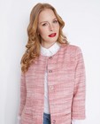Jassen - Roze geweven mantel met metaaldraad