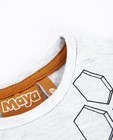 T-shirts - Lichtgrijs T-shirt met print Maya