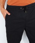 Pantalons - Zwarte katoenen broek, slim fit