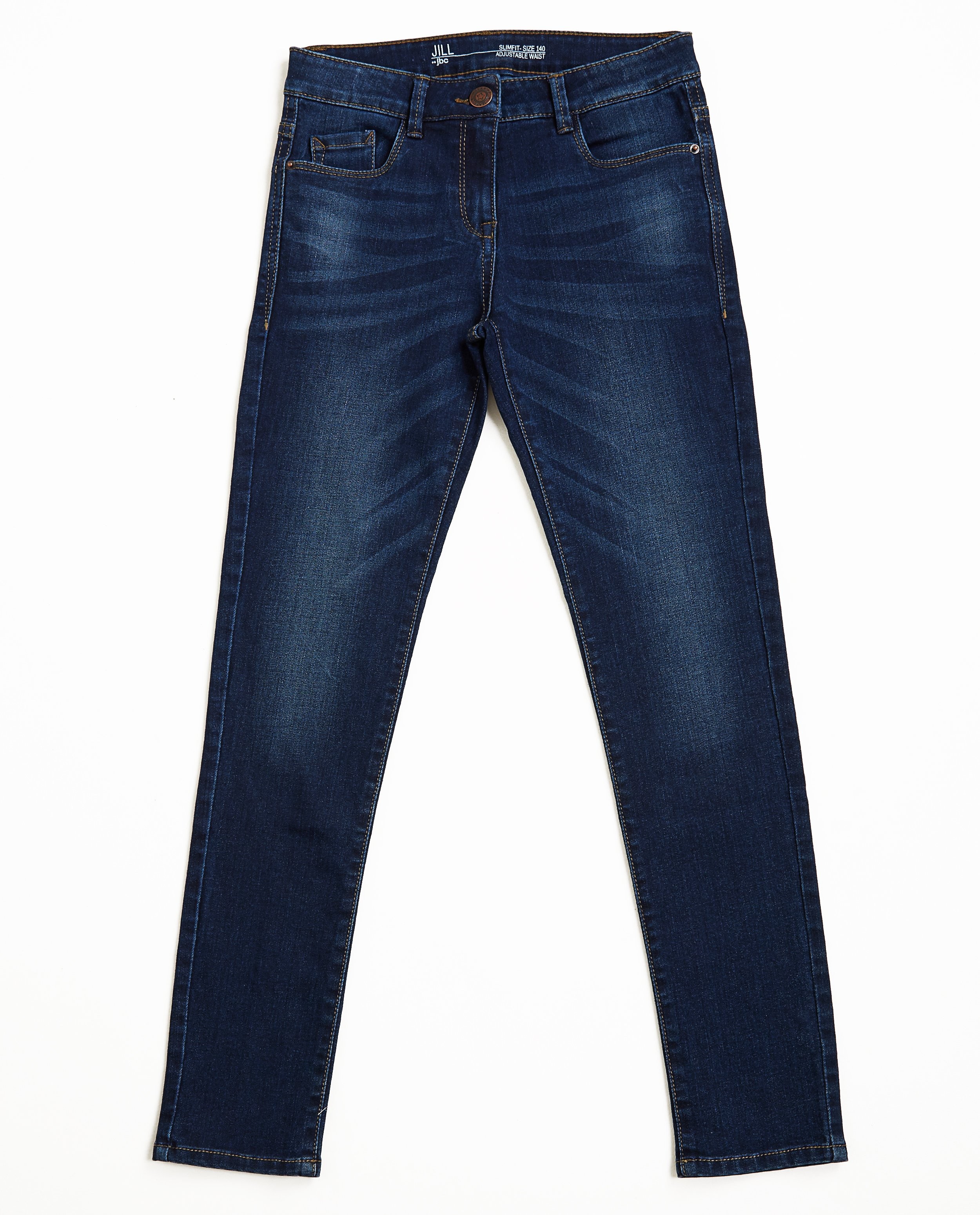 Jeans slim bleu foncé - légèrement délavé - JBC