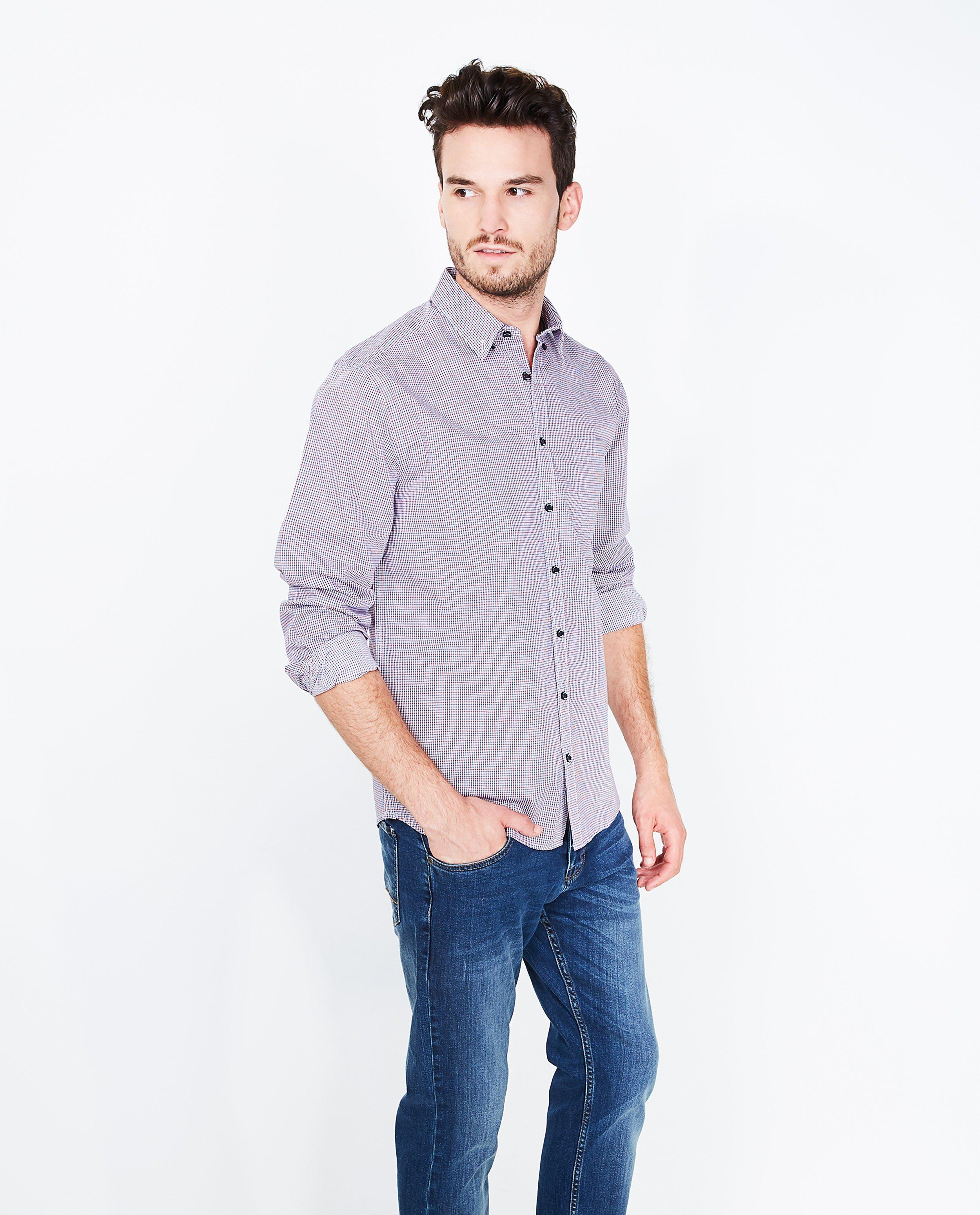 Chemises - Ruitjeshemd met comfort fit