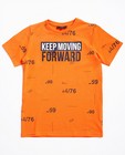 Fluo-oranje T-shirt met print - null - JBC
