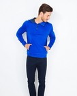 Sweats - Felblauwe sweater met kap