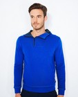 Sweaters - Felblauwe sweater met kap