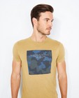 T-shirts - Beige T-shirt met camouflageprint