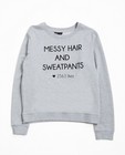 Sweaters - Lichtgrijze statement sweater 