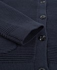 Cardigan - Marineblauwe geribde cardigan Kaatje