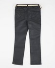 Pantalons - Zwarte gecoate jeans met riempje