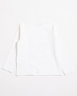 T-shirts - Witte longsleeve met glitterprint