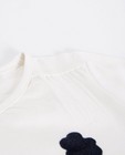 T-shirts - Witte longsleeve met glitterprint