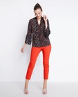 Broeken - Rode pantalon met enkellengte