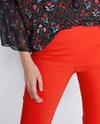 Broeken - Rode pantalon met enkellengte