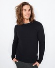 Sweaters - Zwarte sweater met ruitenpatroon