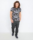 Grijs T-shirt met camouflageprint - null - Quarterback