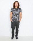 T-shirts - Grijs T-shirt met camouflageprint