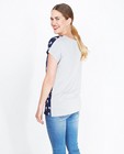 T-shirts - Donkerblauw T-shirt, paisley print