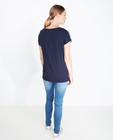 T-shirts - Donkerblauw T-shirt, paisley print