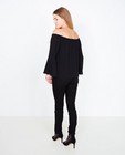 Hemden - Zwarte off-shoulder blouse